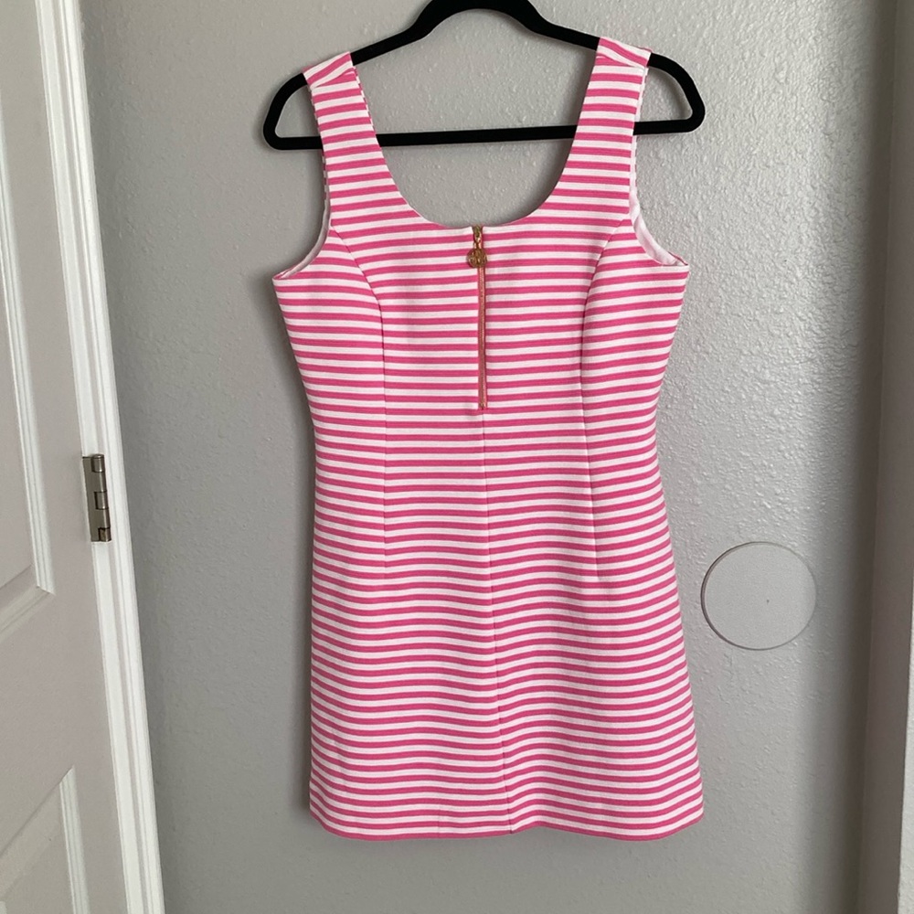 Lilly Pulitzer Pink and White A-Line Sleeveless Dress